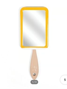 New Jeffree Star Authentic Thirsty Yellow Icecream Hand Mirror!!